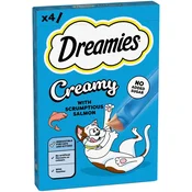 Dreamies priboljšek za mačke Creamy losos 4x10 g