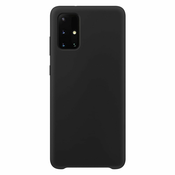 Silikonski ovitek Mehak prožen gumijast etui za Samsung Galaxy M51 črn