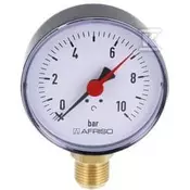 slomart Manometer za ogrevanje RF 80 RAD, premer 80 mm, 0-10 bar, 1/2 palca rad, razred 2.5 vertikalni