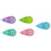 KOREKTURA MIŠKA PLUS 5mm 6M MINI WH-505 PASTEL BARVE MIX 51660