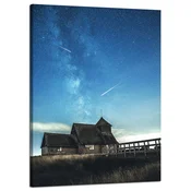 shumee Platno s tiskom Vesolje Utrinki 50x70 cm