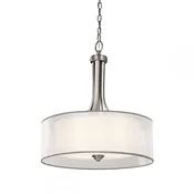 Kichler KL-LACEY-P-L-AP - Luster na lancu LACEY 4xE27/60W/230V matni hrom