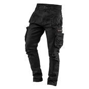 NEO TOOLS Delovne hlače DENIM, črne, velikost XXXL