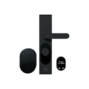 SHELLY LOQED Touch 2S, črna pametna ključavnica z Bluetooth in Wi-Fi povezavo ter upravljanjem na dotik in PIN-om
