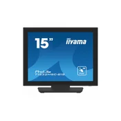 IIYAMA 15 PCAP Bezel Free Front, 10P Touch, 1024x768, Speakers, VGA, DisplayPort, HDMI,330cd/m2 (with touch), USB Interface, Built-In Power Adapter, Multitouch with supported OS