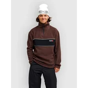 Quiksilver Yg Cruz Polar Half-Zip Fleece Sweater java