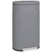HOMCOM HOMCOM koš za smeti kovina, plastika 36,5D x 31,2Š x 60,8V cm sivo, (5000241863)