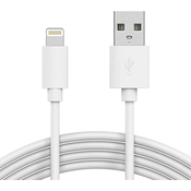 USB 2.0 kabl za iPhone 2A 1m beli