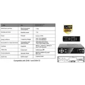 GMB-T2-404 **DVB-T2 SET TOP BOX USB/HDMI/Scart/RF-out, PVR, Full HD, H264, hdmi-kabl, modulator 1409