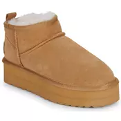 Colors of California PLATFORM SHEEPSKIN BOOT Kostanjeva