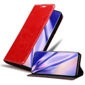 Cadorabo Cadorabo Ohišje, združljivo z OnePlus 7T PRO v rdeče jabolko - Zaščitni ovitek z magnetnim zapiranjem, stoječo funkcijo in režo za kartice, (20549862)