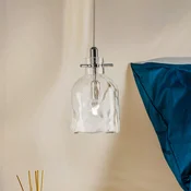 Selene Bossa Nova - Viseča svetilka 11 cm transparentna - Dnevna soba/jedilnica - Dizajn - krom - Steklo