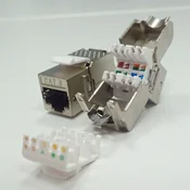 Keystone Jack RJ45 Cat. 6 FTP modul, Netrack brez orodja