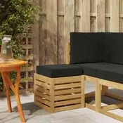 vidaXL vidaXL Zunanji stolček klop Bela 43 x 43 x 45 cm Masiven les akacije, (5000300759)