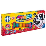 Astra ASTRINO Šolski plastelin 12 barv, 303221003