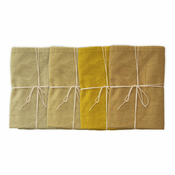 Set od 4 pamucna ubrusa Linen Couture Beige, 43 x 43 cm