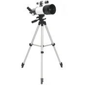 Homestar Teleskop 70 mm leča 5x24 iskalni daljnogled nastavljiv trinožnik Srebrna