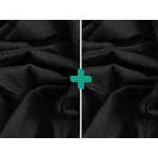 2x Rjuha jersey EXCLUSIVE 90x200 cm črna