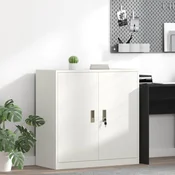 vidaXL Omarica za shranjevanje s shranjevanjem Bela 90 x 40 x 90 cm