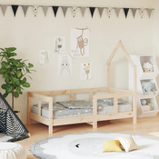 Okvir za djecji krevet 70 x 140 cm od masivne borovine