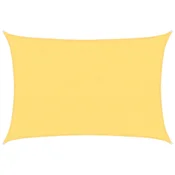 Vidaxl Senčno jadro 160 g/m2 bež 4x5 m HDPE