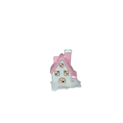 SIGMA Novogodišnja figura Roze kucica 9 x 13 cm/ 3164044