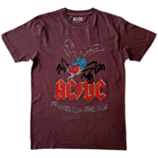 AC/DC Majica Fly On The Wall Tour Maroon 2XL