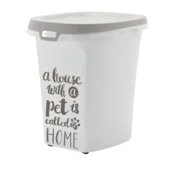 MODERNA Kanta za cuvanje granulirane hrane Trendy Story Pet Wisdom, 20l, Sivo-bela