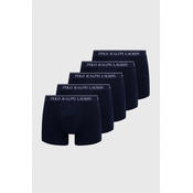 Bokserice Polo Ralph Lauren 5-pack za muškarce, boja: crna