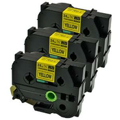 Komplet kompatibilnih trakov Brother  TZe-651 / TZ-651/ PT / P-Touch trak 24mm, črn izpis / rumen trak