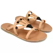 Ancient Greek Sandals Ženske papuce LOULOUDI-002, Smede
