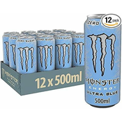 MONSTER ENERGY Ultra Blue energijska pijača, 0,5 l pločevinke, 12 kosov