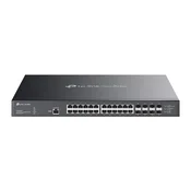 TP-Link OMADA stikalo SX3832MPP (24x10GbE, 8xSFP , 24xPoE  , 770W, 1xkonzola, 1xUSB-C)