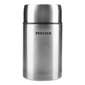 Pioneer thermal insulating container for soup, 1 l, Silver colour -