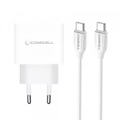 Kucni punjac Comicell Superior CO-DC56 Fast PD 20W 3A Type-C na Type-C beli (CERT)