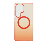 CELLECT Magnetski silikon case Samsung Galaxy S25 Ultra narancssárga-átlátszó