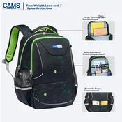 CAMS Školski ranac, 25 L, Crni