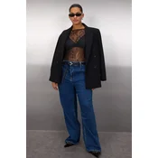 Trendyol Curve Ženska bluza Tbbaw26Af00031, Crna