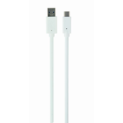 Gembird Gembird CCP-USB3-AMCM-1M-W USB kabel USB 3.2 Gen 1 (3.1 Gen 1) USB A USB C Bela