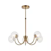 Endon 119210 - Luster na stalku HAGUE 5xG9/5W/230V mesing
