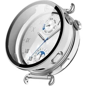 GS Ovitek 2 v 1 + kaljeno steklo za Huawei Watch GT 6 41 mm, srebrn