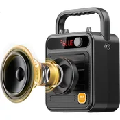 Nintaus Bluetooth zvucnik sa 2 mikrofona S59, Crni