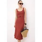 Trendyol Milla Ženska haljina Twoss26El00462, Bordo