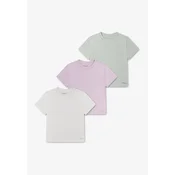 Abercrombie & Fitch Majica pastelno zelena/majnica/bela