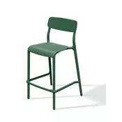 Prosperplast Visok barski stol RIMO 52x54,5x107,5 cm, temno zelena, plastika