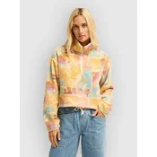 Billabong Holiday Cropped Half-Zip Fleece Sweater whitecap