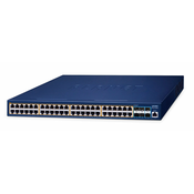 Planet GS-6311-48P6X Layer 3 48-Port 10/100/1000T 802.3at PoE + 6-Port 10G SFP+ Managed Ethernet Switch (600W PoE budget, hardware-based Layer 3 RIPv1/v2, OSPFv2 dynamic routing, supports ERPS Ring, P