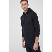 Pulover Emporio Armani moška, mornarsko modra barva, s kapuco