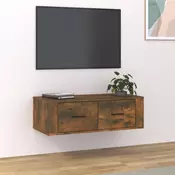 Vidaxl vidaXL Stenska TV omarica dimljen hrast 80x36x25 cm