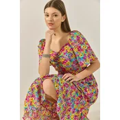 Bianco Lucci Ženska haljina 60284046, Midi, Roze